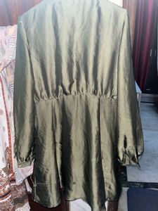 Olive Green Mini Dress