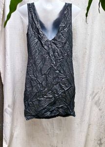 I. CUTE SPARKLY MINI COWL NECK