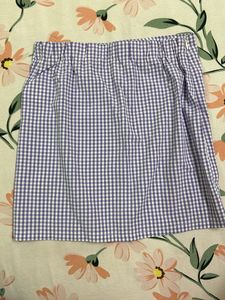 SHEIN- Gingham Mini Skirt