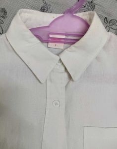White Button-Down Top