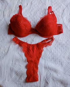 Red Lace Lingerie Set
