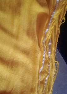 Ethnic Yellow Printed Kurta With Dupatta