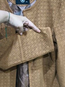 Chocolate brown short jacket