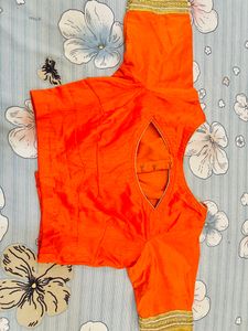 Flower Print , With Border, Designer Blouse