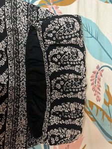 Black &amp; White Strapless Dress