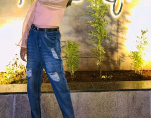 Sassafras Ripped Mom Jeans