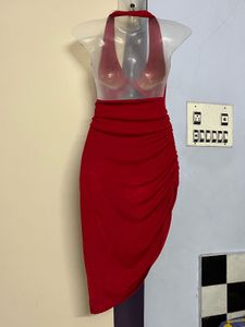 Rare Women Red Sexy Wear Bodycott One Piece