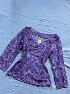 Purple Paisley Top
