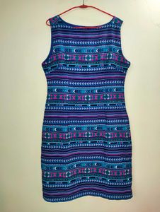 Patterned Sleeveless Dress