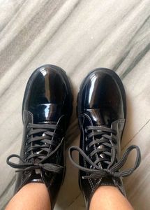 Black Platform Ankle Boots