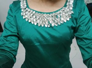 Emerald Aqua Green Gown