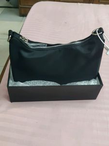 PRADA INSPIRED BLACK POCHETTE WITH  POUCH