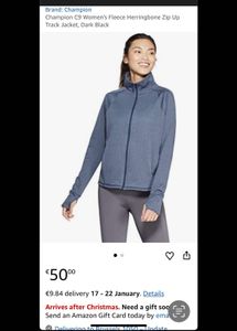Champion C9 Women's Fleece Herringbone Zip Up Trac