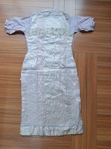 45) Embroidered Collared Kurti Jacket