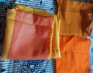 2 blouse piece and simple shawl combo