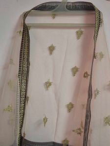 Peach Embroidered Kurta Set