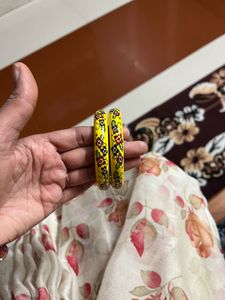 Floral Hand-Painted Bangles