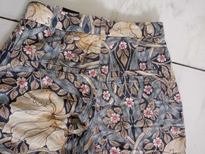 Floral Print Wide Leg Pants