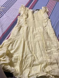 Yellow Ruffle Dress
