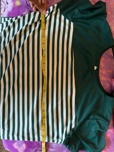 Striped Midi Long Top