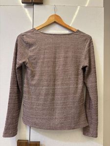 Square Neck Long Sleeve Top