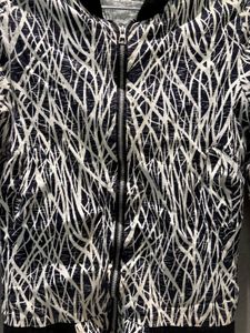 Stylish zebra striped Bomber Jacket