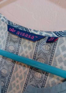 Blue Wrap Kurta