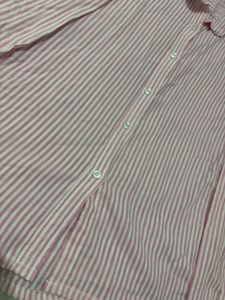 Striped Pink Button-Down Shirt