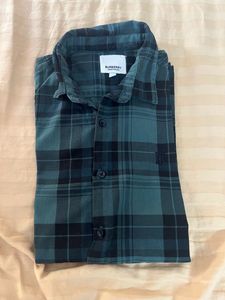 Burberry Green Striped Casual shirt
