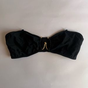 Black Bandeau Bikini Top