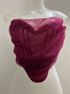 Maroon Top With Leather Pant Combo