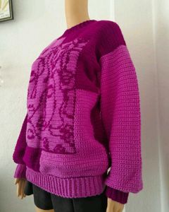 Crochet The Faces Sweater