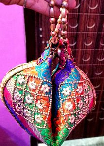 Multicolored Party Handbag