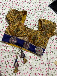 Mustard Designer Blouse New Piece 🦚