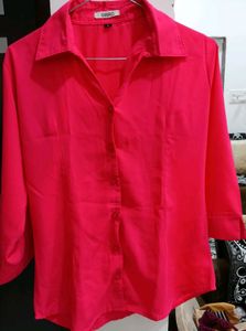 Hot Pink &#39;Swag&#39; Button-Up
