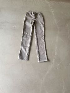 Boys Beige Elastic Waist Casual Chino Pants