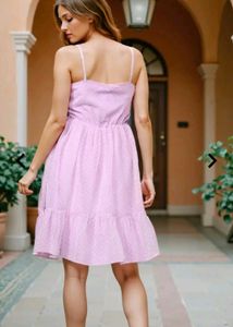 Lilac Swiss Dot Dress