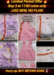 Cute Baby Girl 3 Dresses - Like New