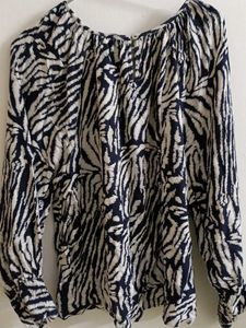 Zebra Print Long Sleeve Top🦓