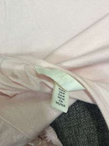 COS Pink Puff Sleeve Top - Size M