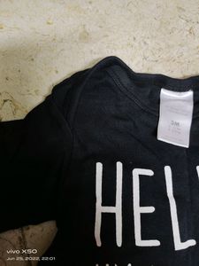 New born baby brand black full sleeves tshir