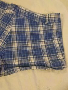 Beautiful Blue Chequered Short