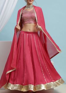 Pink Lehenga Choli with Dupatta