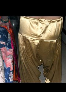 Golden Satin Salwar