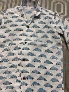 Cute Car Print Pajama Set