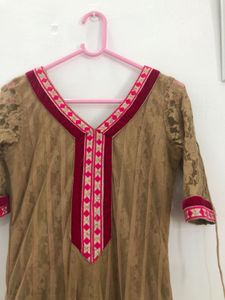 Golden Anarkali