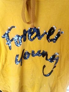 👕 Forever Young Sequins Hoodie