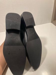 Zara Black Leather Chelsea Boots 🥾👢ORIGINAL 43si