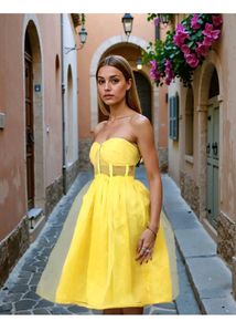 Chic Yellow Sundress