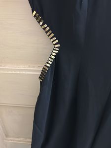 Black Sequins Work Gown